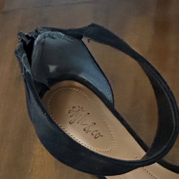 Style & Co. Black Ankle Strap Heels - Picture 2 of 4